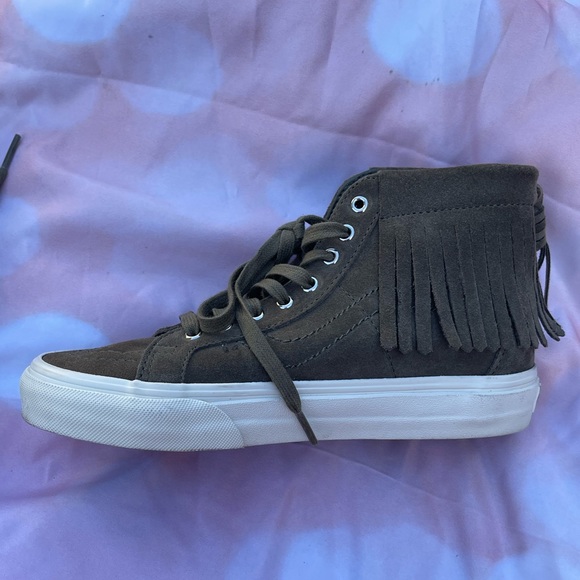 Vans Women’s Sk8-hi Moc Suede With Fringe - Picture 8 of 16